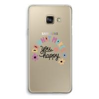 Happy days: Samsung Galaxy A3 (2016) Transparant Hoesje - thumbnail