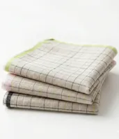 6 stuks - Dames zakdoeken Bamboe Ruit - Zachte stoffen zakdoek