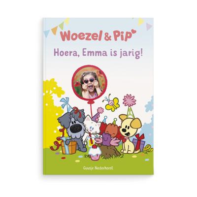 Woezel & Pip boek met naam en foto - Verjaardag - XL (Hardcover)
