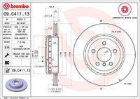 Remschijf BREMBO, Remschijftype: Binnen geventileerd, u.a. für BMW - thumbnail