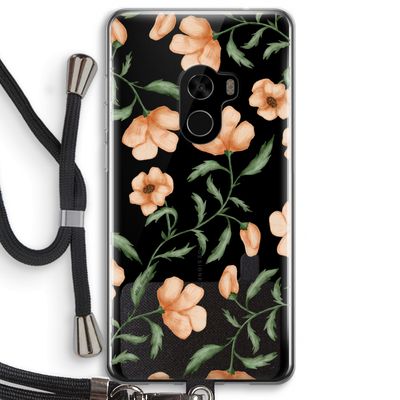 Peachy flowers: Xiaomi Mi Mix 2 Transparant Hoesje met koord