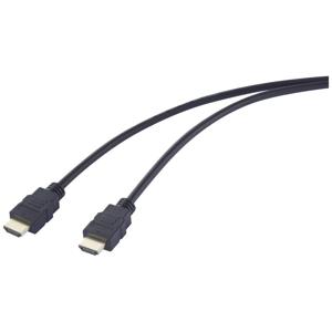 SpeaKa Professional SP-12816072 HDMI-kabel HDMI Aansluitkabel HDMI-A-stekker, HDMI-A-stekker 1.00 m Zwart 4K UHD