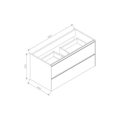 Badmeubel aktieset PL 100 LIGHTWOOD Badmeubel aktieset PL 100 LIGHTWOOD