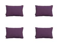 Sierkussen met paspel ca. 40x60 cm Panama purple (4 stuks) Madison - Madison