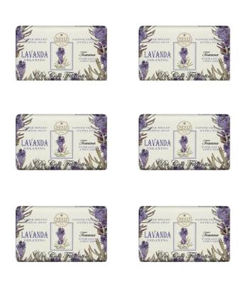 Nesti Dante 6 stuks fiorentini lavanda zeep 250gr.