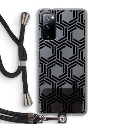 Geometrisch patroon: Samsung Galaxy S20 FE / S20 FE 5G Transparant Hoesje met koord