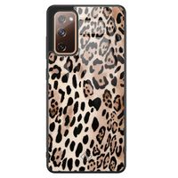 Samsung Galaxy S20 FE glazen hardcase - Golden wildcat Samsung Galaxy S20 FE glazen hardcase - Golden wildcat