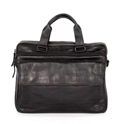 Spikes & Sparrow Schoudertas / Laptoptas 15.6&apos;&apos; Apache Zwart