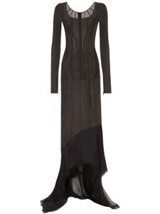 Dolce & Gabbana KIM DOLCE&GABBANA georgette maxi dress - Noir