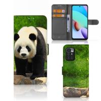 Xiaomi Redmi 10 | Telefoonhoesje | Met pasjeshouder | Panda