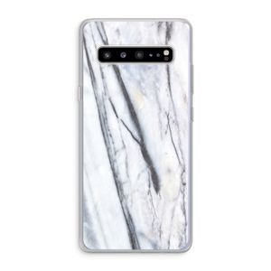 Gestreepte marmer: Samsung Galaxy S10 5G Transparant Hoesje