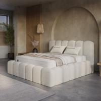 2-Persoons Boxspring met Opbergruimte - Harmony - Beige 160x200 cm - Pocketveringen - Inclusief Topper - Dekbed-Discounter.nl