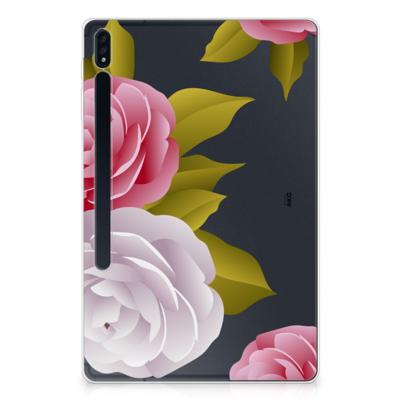 Samsung Galaxy Tab S7 Plus | S8 Plus | Siliconen hoesje | Roses Samsung Galaxy Tab S7 Plus | S8 Plus | Siliconen hoesje | Roses
