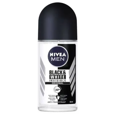 NIVEA Deo Roll-on Men Invisible Black & White Original - 50 ml