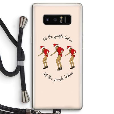 Jingle Ladies: Samsung Galaxy Note 8 Transparant Hoesje met koord