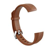 Children Silicone Twilled Wrist Strap for FITBIT ACE (Coffee)