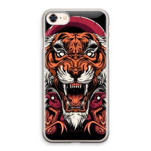 Tiger and Rattlesnakes: iPhone 8 Transparant Hoesje