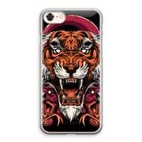 Tiger and Rattlesnakes: iPhone 8 Transparant Hoesje
