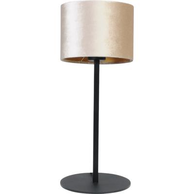 Masterlight Zwarte tafellampVenus met zandkleurige lampenkap - 4470-05-12-30