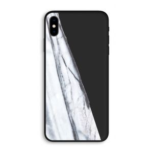 Gestreepte marmer: iPhone XS Max Biologisch afbreekbaar hoesje