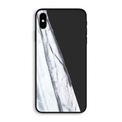 Gestreepte marmer: iPhone XS Max Biologisch afbreekbaar hoesje