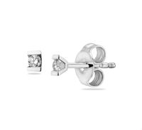TFT Oorknoppen Diamant 0.06 Ct. Witgoud Glanzend 3.2 mm x 2.2 mm - thumbnail