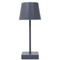 LED tafellamp - kunststof - grijs - touch - 26 cm - binnen