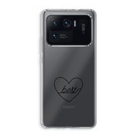 Best heart black: Xiaomi Mi 11 Ultra Transparant Hoesje