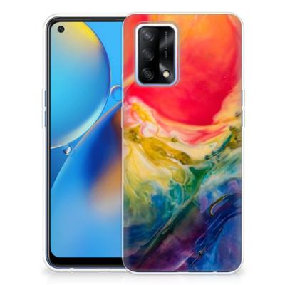 Smartphone hoesje OPPO A74 4G Watercolor Dark Smartphone hoesje OPPO A74 4G Watercolor Dark