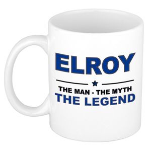 Elroy The man, The myth the legend cadeau koffie mok / thee beker 300 ml