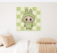 Monsterpop in canvas muursticker kinderkamer