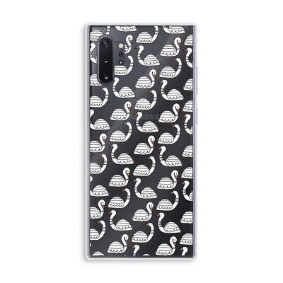 Zwanen: Samsung Galaxy Note 10 Plus Transparant Hoesje