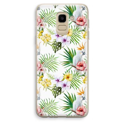 Gele kuif: Samsung Galaxy J6 (2018) Transparant Hoesje