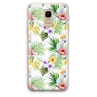 Gele kuif: Samsung Galaxy J6 (2018) Transparant Hoesje