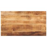 Tafelblad rechthoekig 100x60x2,5 cm massief ruw mangohout