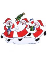 Kerst raamstickers/raamdecoratie kerstman plaatjes 40 x 27 cm - thumbnail