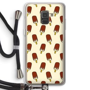 Yummy: Samsung Galaxy A8 (2018) Transparant Hoesje met koord