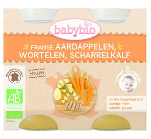 Babybio Aardappel wortel kalf 200 gr bio (2 st)