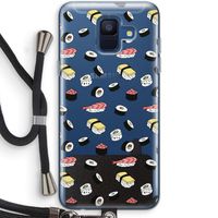 Sushi time: Samsung Galaxy A6 (2018) Transparant Hoesje met koord