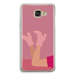 Pink boots: Samsung Galaxy A5 (2016) Transparant Hoesje