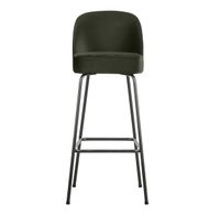 BePureHome Barstoel 'Vogue' Velvet, kleur Donkergroen (zithoogte 79cm)