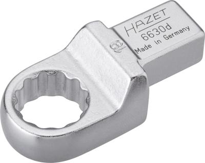 HAZET Insteekringsleutel 6630D-19 · 14 x 18 mm insteekvierkant massief · Buitentwaalfkant tractieprofiel · SW 19 mm