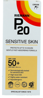 P20 Zonnebrand Sensitive Skin SPF50+