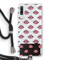 Lipjes: Samsung Galaxy A70 Transparant Hoesje met koord
