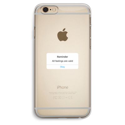 Reminder: iPhone 6 Plus / 6S Plus Transparant Hoesje