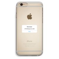 Reminder: iPhone 6 Plus / 6S Plus Transparant Hoesje