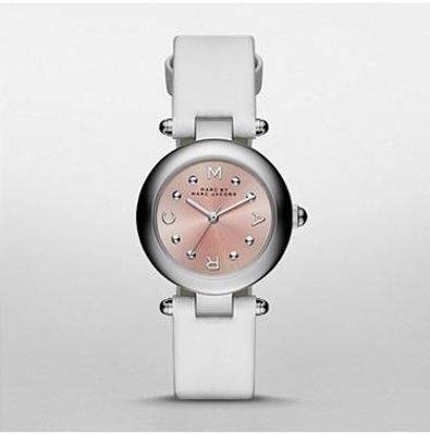 Horlogeband Marc by Marc Jacobs MJ1411 Leder Wit 14mm