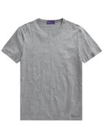 Ralph Lauren Purple Label t-shirt en coton à logo brodé - Gris