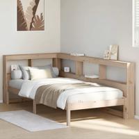 Bed met boekenkast zonder matras massief grenenhout 75x190 cm Bed met boekenkast zonder matras massief grenenhout 75x190 cm