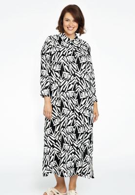 Yoek Blouse lang NAIROBI | Zwart | Maat 58/60